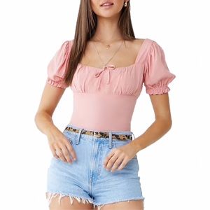 F21 Puff Sleeve Top